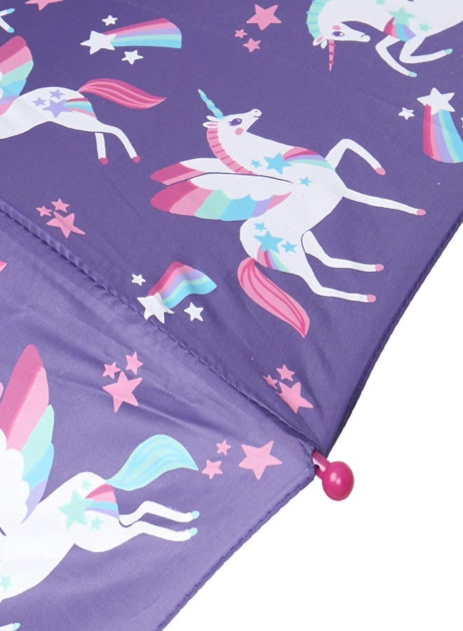 Hatley Kids Printed Umbrellas, Rainbow Winged Unicorns, One Size - Image 3